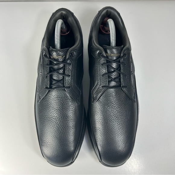 Nike Touring Premium Golf Black Leather Shoe 379221-091; Mens 9.5 Wide; Like New - Picture 8 of 16